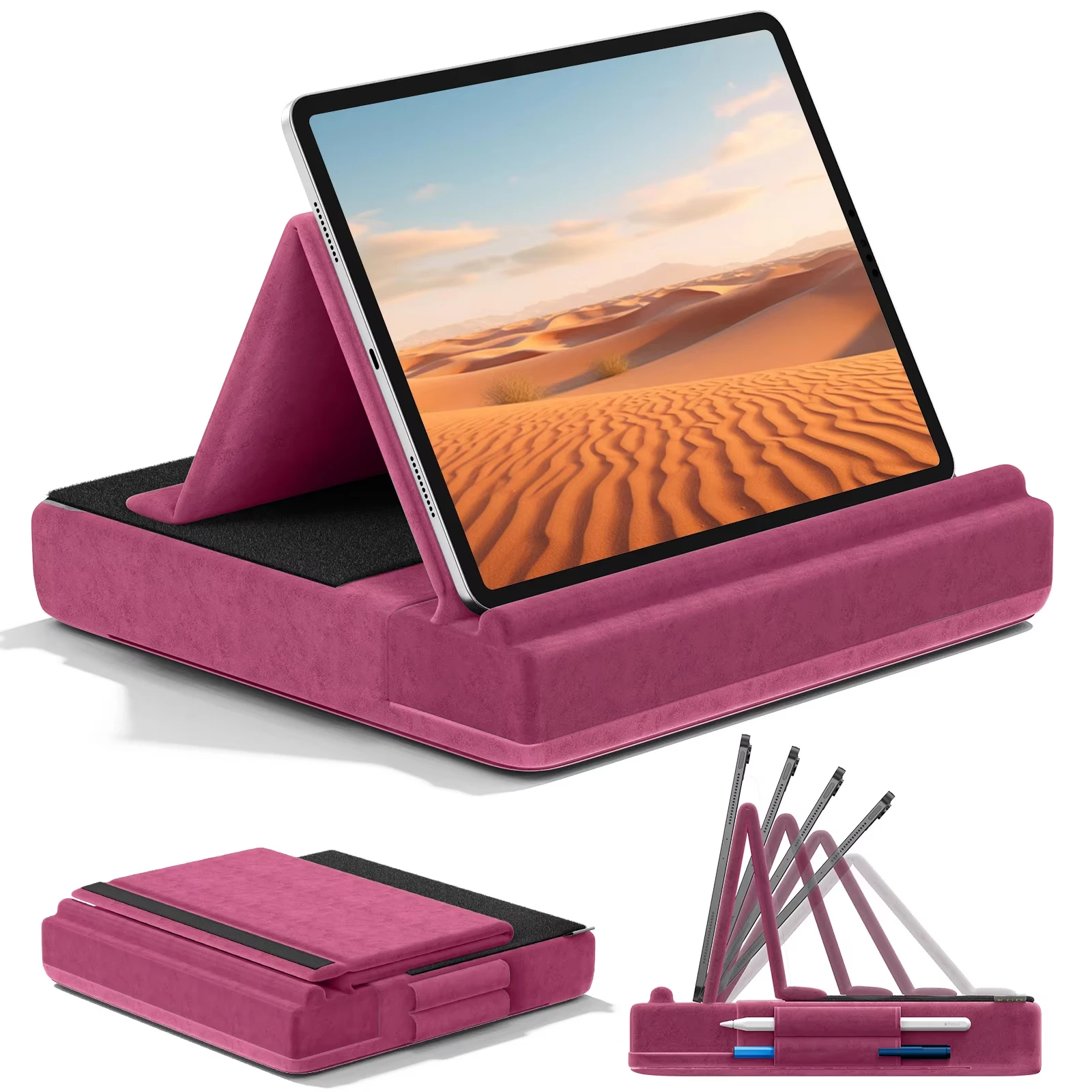 Desk Corner Mat - Soporte de almohada para tableta mejorado,