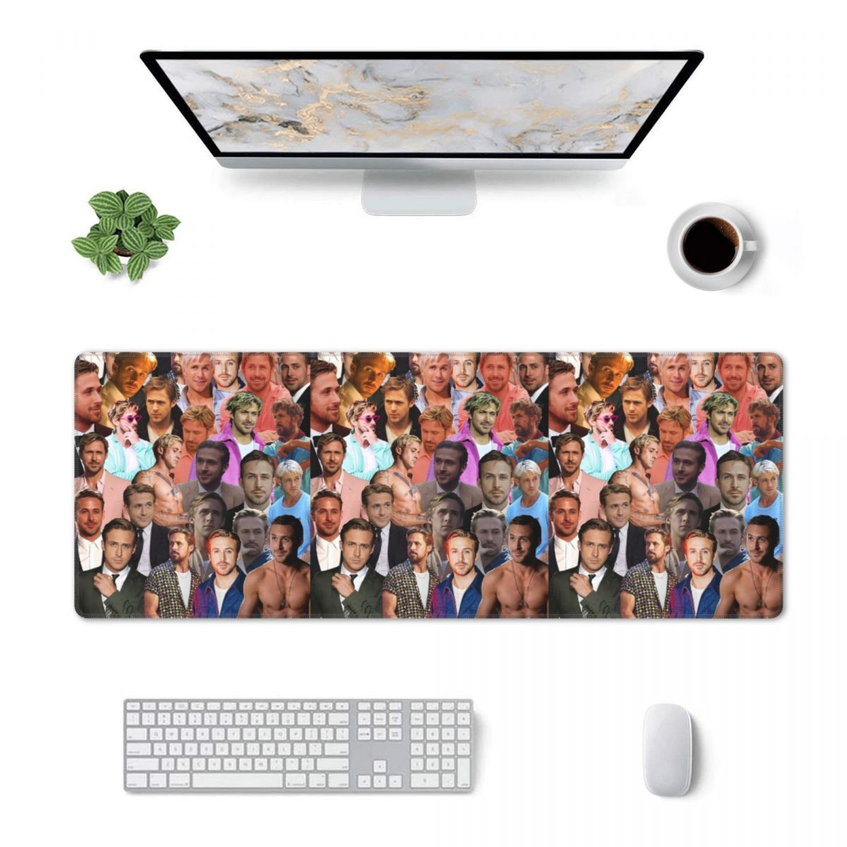 Gaming Accessories Photo - Alfombrilla de Ratón Grande con Collage