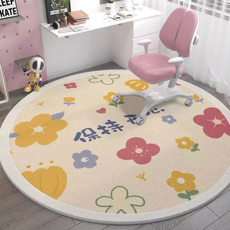 Desk Corner Mat - Alfombra redonda para habitación de niños: