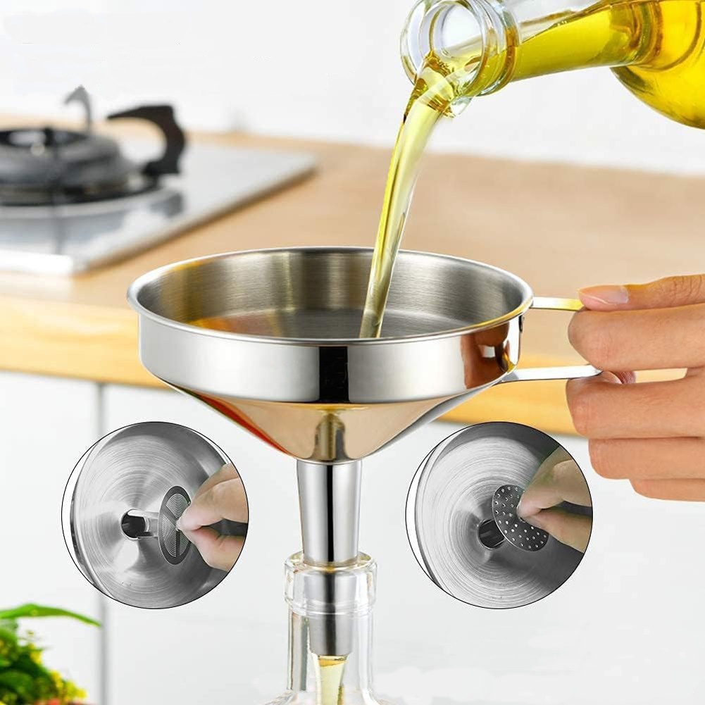 Embudo de acero inoxidable par - Gaming Kitchen Accessories reseña y precio