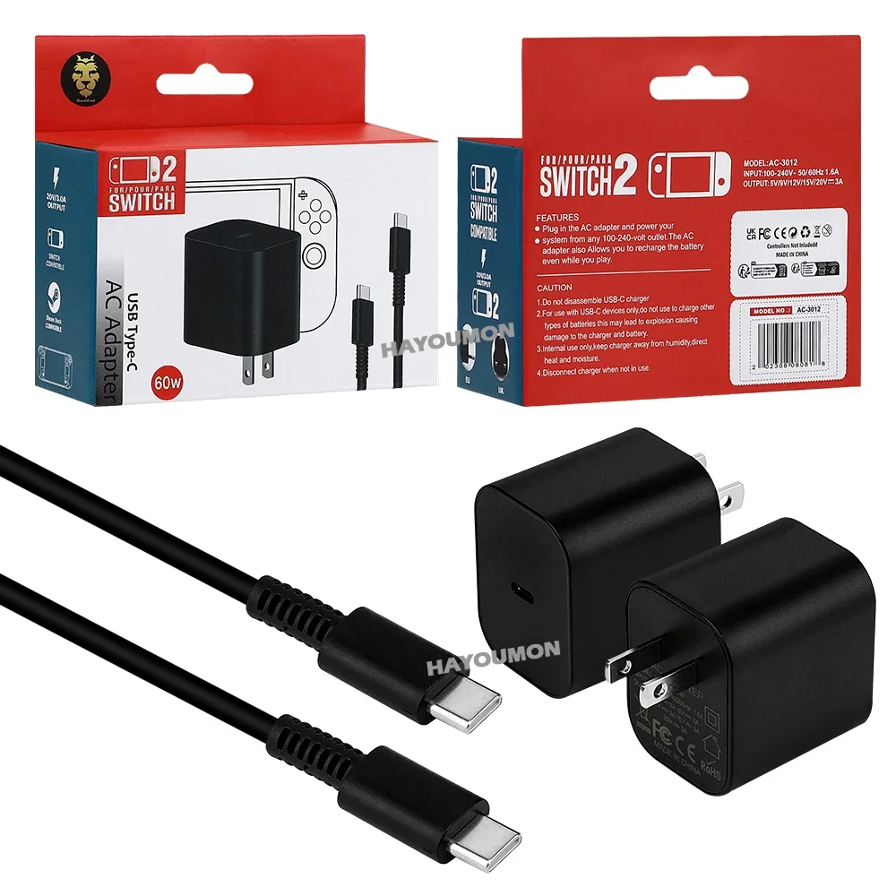 Adaptador de CA Tipo-C de 60W  - Gaming Accessories Uk reseña y precio