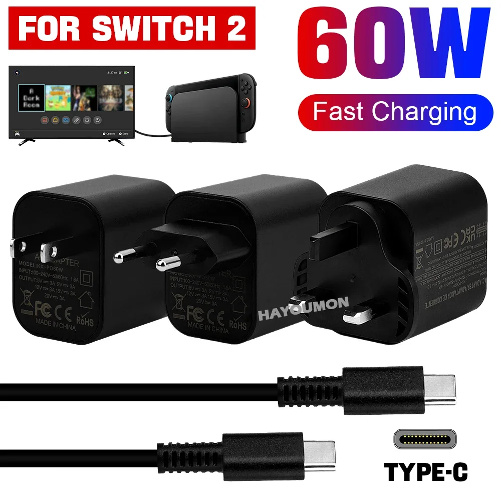 Adaptador de CA Tipo-C de 60W  - Gaming Accessories Uk reseña y precio