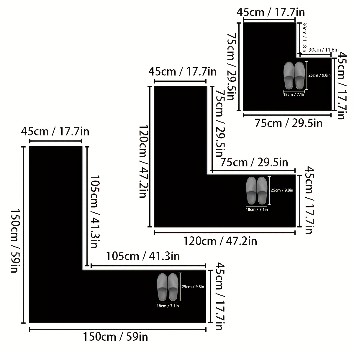 Alfombra de baño de franela a  - Desk Corner Mat reseña y precio