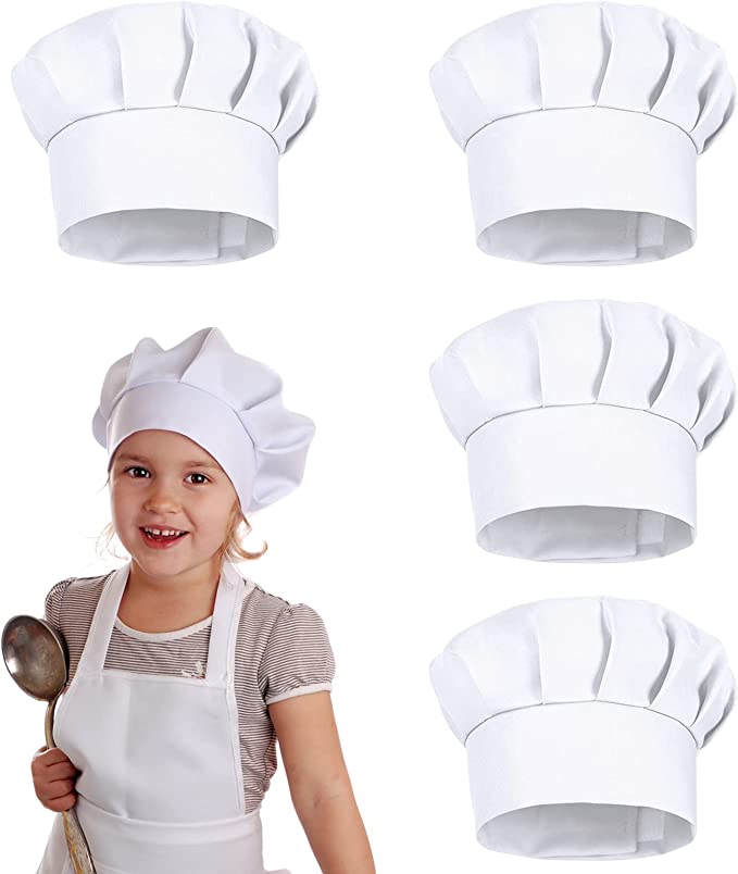 4 Gorros de Chef Blancos para  - Gaming Kitchen Accessories reseña y precio